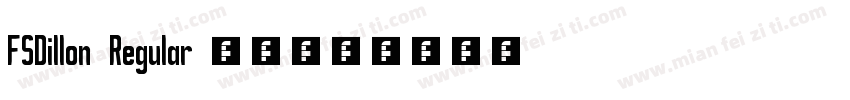 FSDillon Regular 字体字体转换